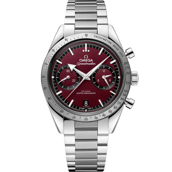 Omega 332.10.41.51.11.001 Speedmaster 57 Master Chronometer 40.5 Stainless Steel / Red / Bracelet