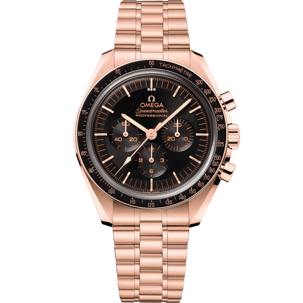 Omega 310.60.42.50.01.001 Speedmaster Professional Moonwatch 3861 Sedna Gold / Black / Bracelet