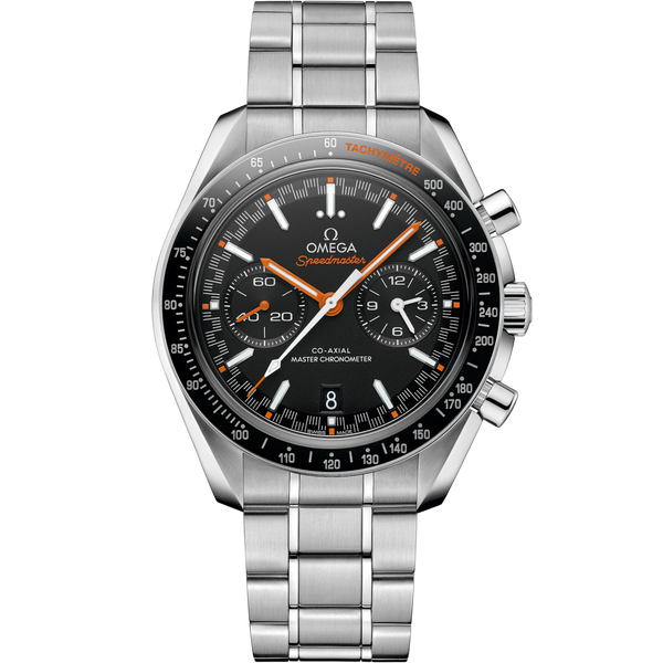 Omega 329.30.44.51.01.002 Speedmaster Racing Master Co-Axial Stainless Steel / Black / Orange / Bracelet