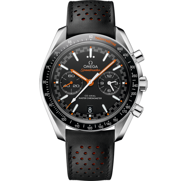 Omega 329.32.44.51.01.001 Speedmaster Racing Master Co-Axial Stainless Steel / Black / Orange / Strap