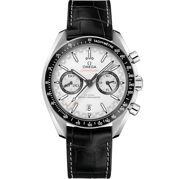 Omega 329.33.44.51.04.001 Speedmaster Racing Master Co-Axial Stainless Steel / White / Alligator