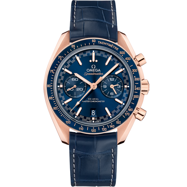 Omega 329.53.44.51.03.001 Speedmaster Racing Master Co-Axial / Sedna / Blue / Alligator