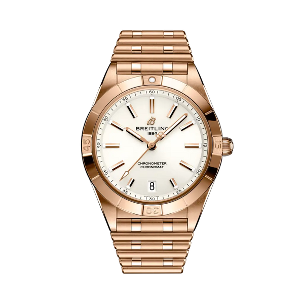 Breitling R10380101A1R1 Chronomat Automatic 36 Red Gold / White / Rouleaux