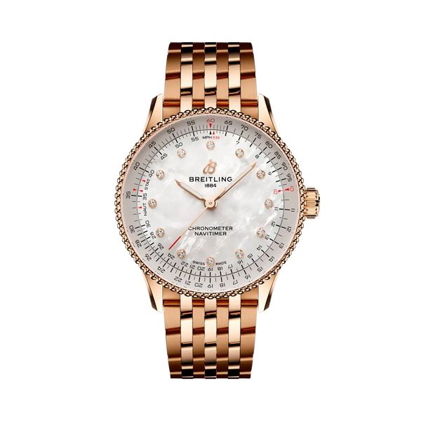 Breitling R17327211A1R1 - Navitimer Automatic 36 Small scale traceable 18K red gold - Mother-of-pearl