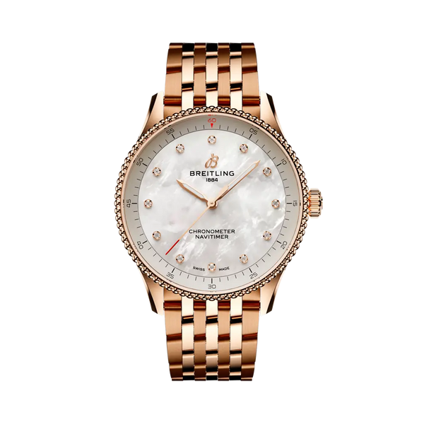 Breitling R77320E61A1R1 - Navitimer 32 Small scale traceable 18K red gold - Mother-of-pearl