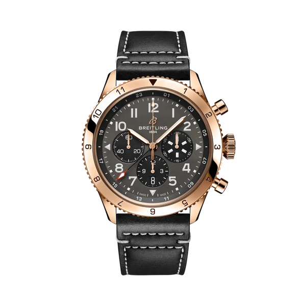 Breitling RB04451A1B1X1 Super AVI B04 Chronograph GMT 46 P-51 Mustang Red Gold / Boutique Edition
