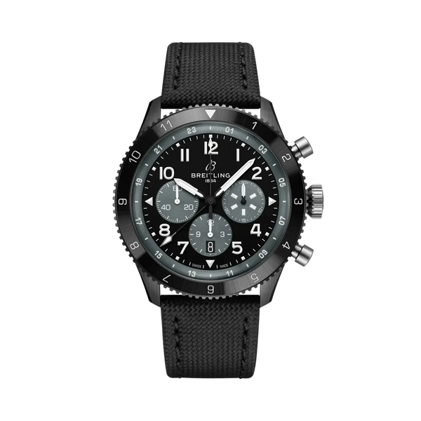 Breitling SB04451A1B1X1 - Super AVI B04 Chronograph GMT 46 Mosquito Night Fighter Ceramic - Black