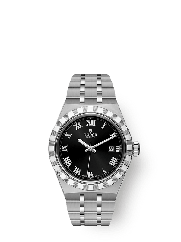 Tudor 28300-0003 Royal Date 28 Stainless Steel / Black - Roman