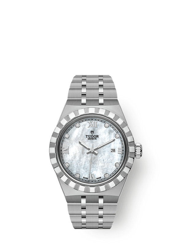 Tudor 28300-0005 Royal Date 28 Stainless Steel / MOP