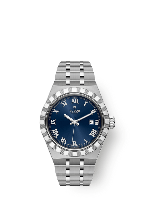 Tudor 28300-0006 Royal Date 28 Stainless Steel / Blue - Roman