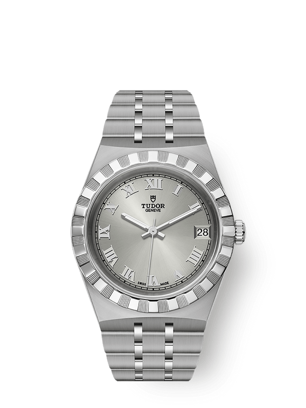 Tudor 28400-0001 Royal Date 34 Stainless Steel / Silver - Roman