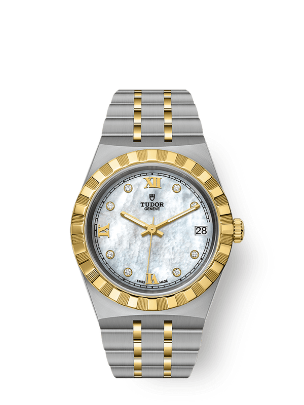 Tudor 28403-0007 Royal Date 34 Stainless Steel / Yellow Gold / MOP
