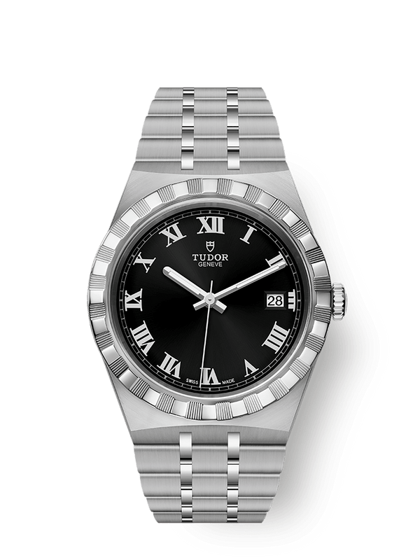 Tudor 28500-0003 Royal Date 38 Stainless Steel / Black - Roman