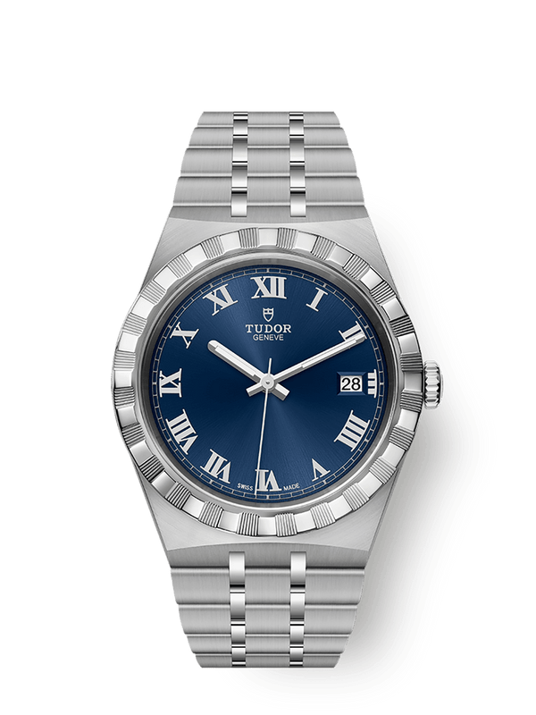 Tudor 28500-0005 Royal Date 38 Stainless Steel / Blue - Roman