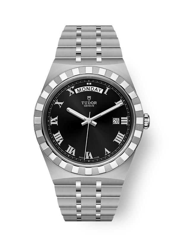 Tudor 28600-0003 Royal Day-Date 41 Stainless Steel / Black - Roman
