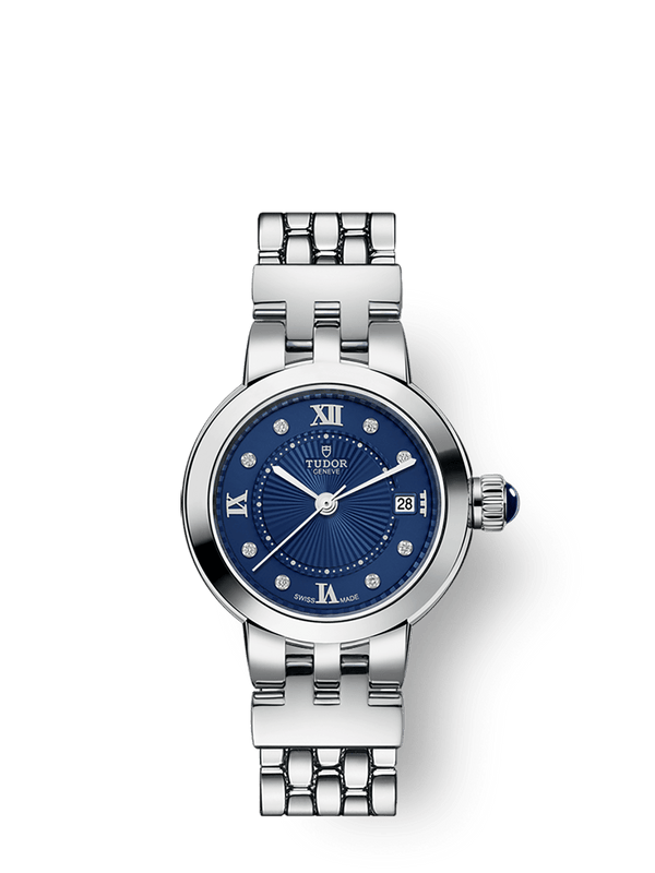 Tudor 35200-0010 - Clair de Rose 26 Stainless Steel / Blue-Diamond / Bracelet