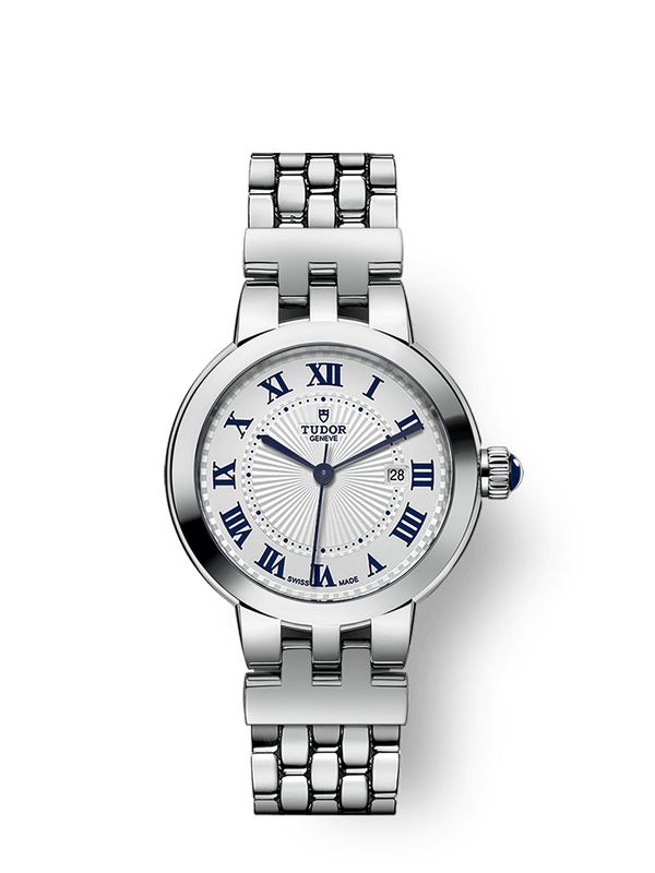 Tudor 35500-0001 Clair de Rose 30 Stainless Steel / Silver-Roman/ Bracelet