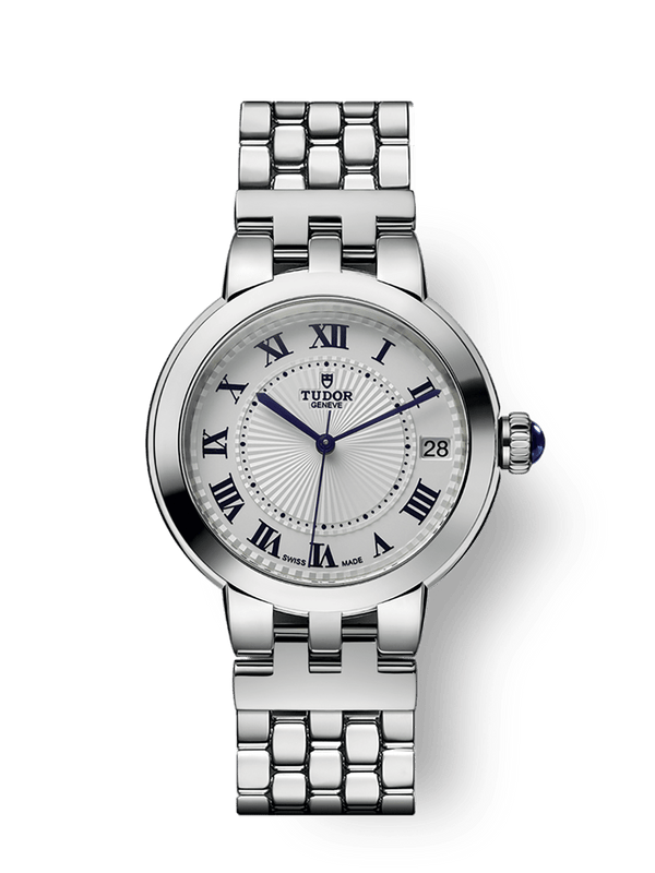 Tudor 35800-0001 Clair de Rose 34 Stainless Steel / Silver-Roman/ Bracelet