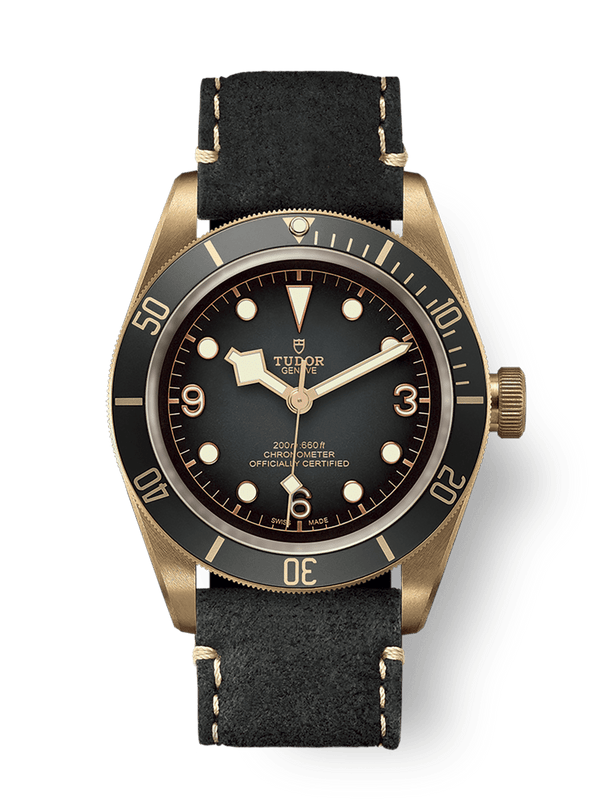 Tudor 79250BA-0001 Heritage Black Bay Bronze / Slate / Leather