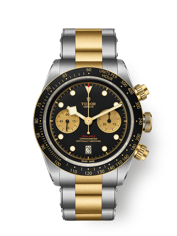 Tudor 79363N-0001 Heritage Black Bay Chronograph S&G / Black / Bracelet