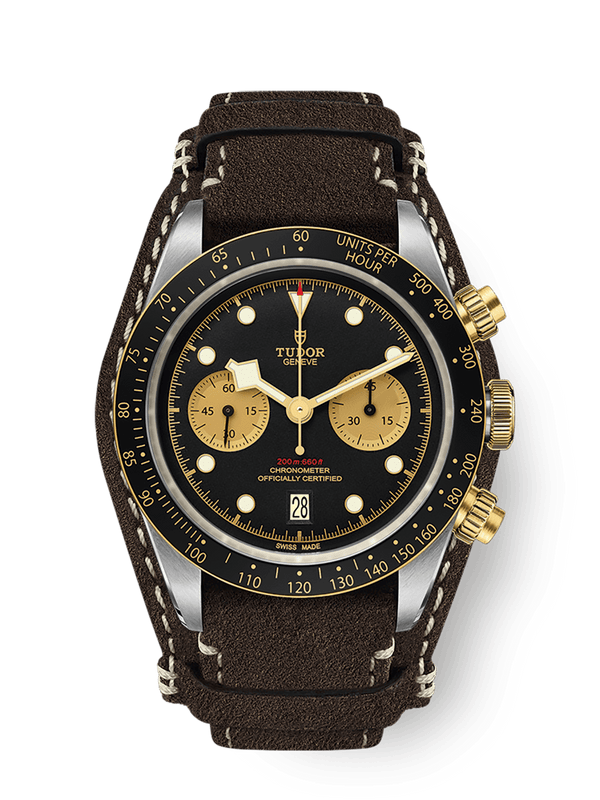 Tudor 79363N-0002 Heritage Black Bay Chronograph S&G / Black / Bund