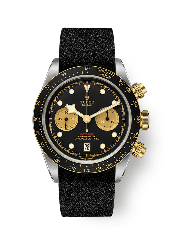 Tudor 79363N-0003 Heritage Black Bay Chronograph S&G / Black