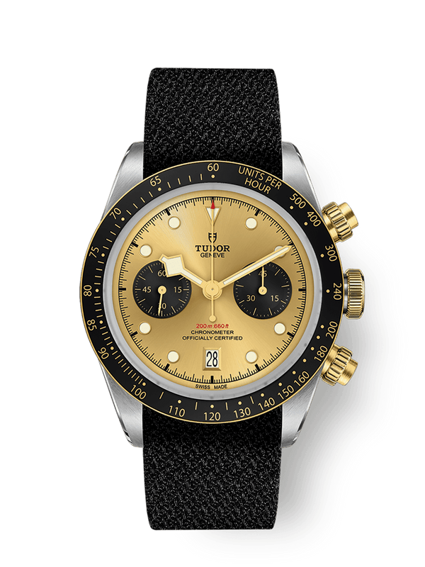 Tudor 79363N-0006 Heritage Black Bay Chronograph S&G / Champagne / Textile