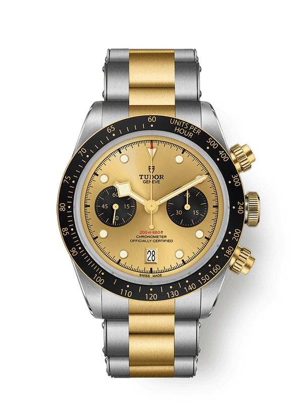 Tudor 79363N-0007 Heritage Black Bay Chronograph S&G / Champagne / Bracelet