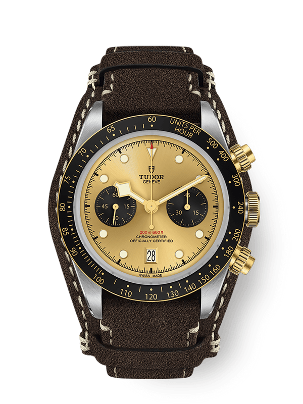 Tudor 79363N-0008 Heritage Black Bay Chronograph S&G / Champagne / Textile