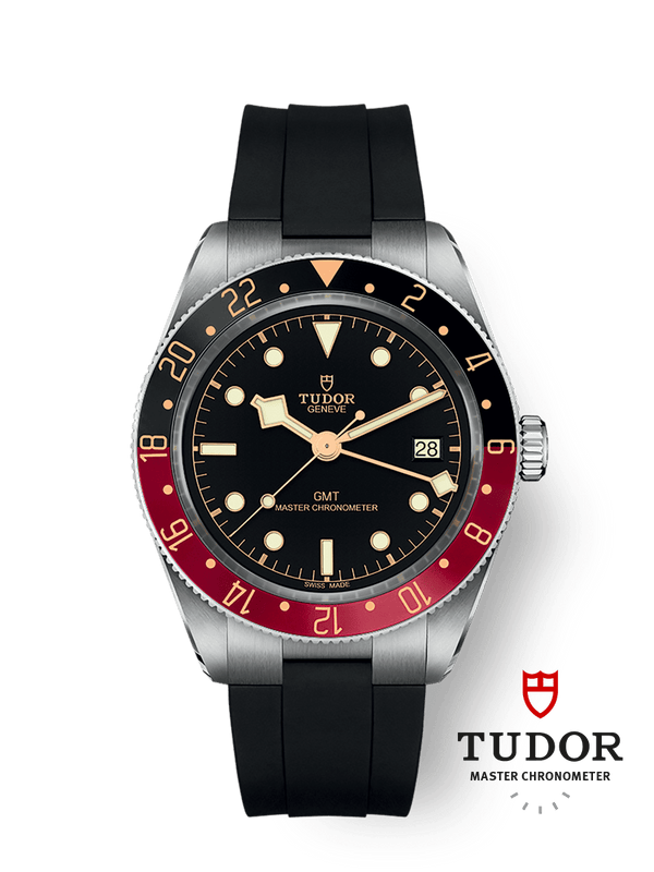 Tudor 7939G1A0NRU-0002 - Black Bay 58 GMT Stainless Steel / Black / Rubber