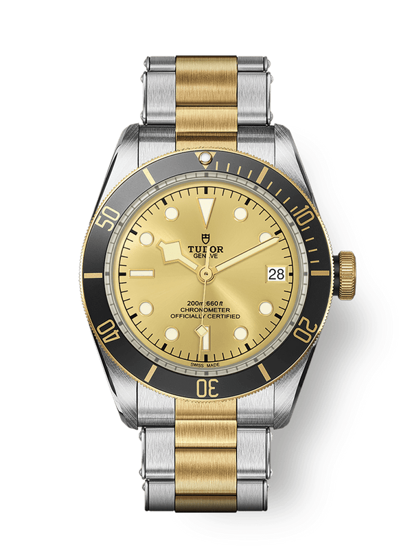 Tudor 79733N-0004 Heritage Black Bay Black S&G / Stainless Steel / Yellow Gold / Champagne / Bracelet