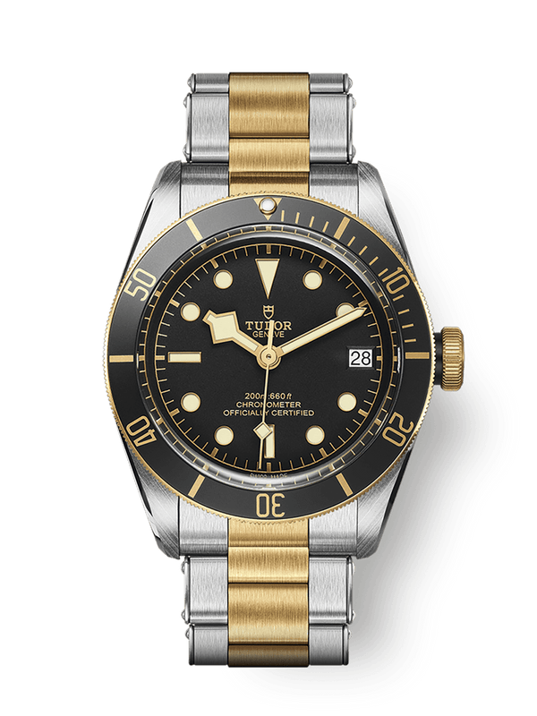 Tudor 79733N-0008 Heritage Black Bay Black S&G / Stainless Steel / Yellow Gold / Black / Bracelet