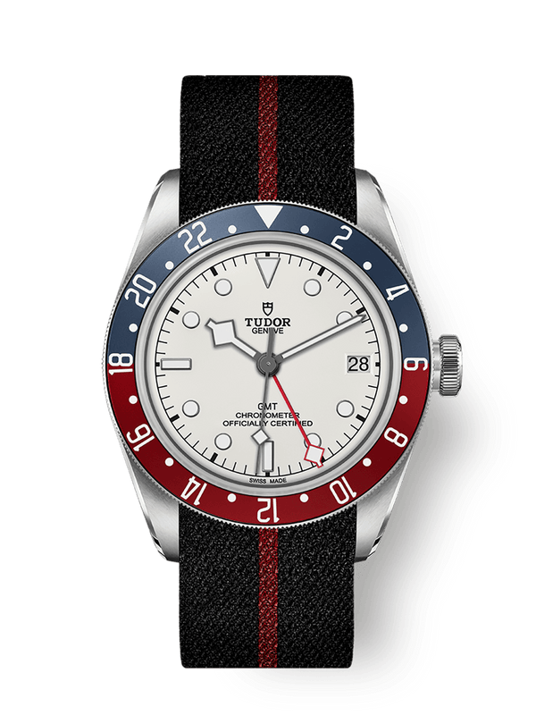 Tudor 79830RB-0012 Black Bay GMT Stainless Steel / White / Fabric
