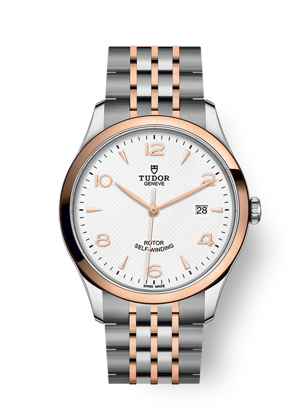 Tudor 91651-0009 1926 41 Stainless Steel / Rose Gold / White