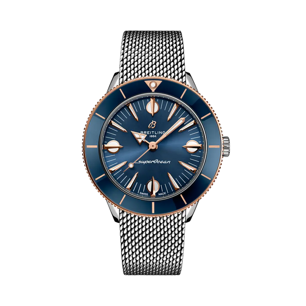 Breitling U10340161C1A1 - Superocean Heritage '57 Highlands Stainless steel & 18k red gold - Blue