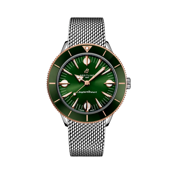Breitling U10340361L1A1 - Superocean Heritage '57 Highlands Stainless steel & 18k red gold - Green