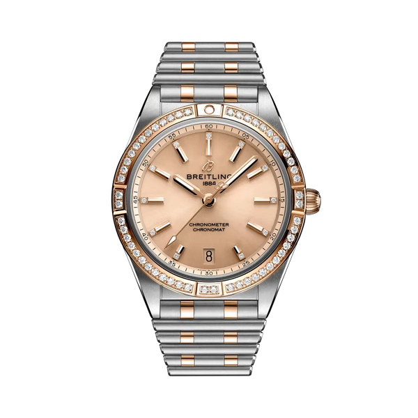 Breitling U10380591K1U1 Chronomat Automatic 36 Stainless Steel / Red Gold - Diamond / Copper / Rouleaux