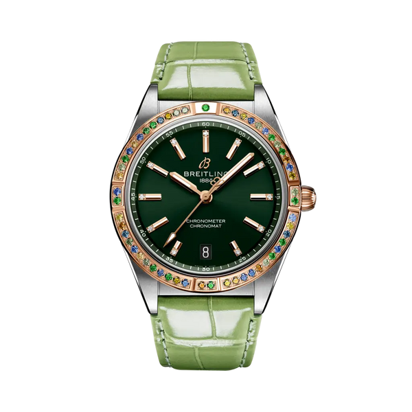 Breitling U10380611L1P1 - Chronomat Automatic 36 South Sea Stainless steel & 18k red gold - Green