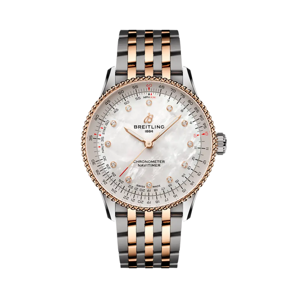 Breitling U17327211A1U1 - Navitimer Automatic 36 Stainless steel & 18k red gold - Mother-of-pearl