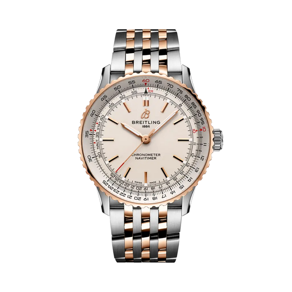 Breitling U17329F41G1U1 Navitimer Automatic 41 Automatic Stainless Steel - Red Gold / Silver / Bracelet