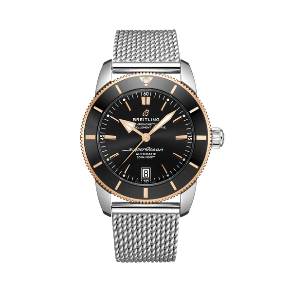 Breitling UB2010121B1A1 Superocean Heritage II B20 Automatic 42 Stainless Steel / Red Gold / Black / Bracelet