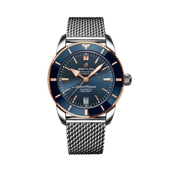 Breitling UB2010161C1A1 Superocean Heritage II B20 Automatic 42 Stainless Steel / Red Gold / Blue / Bracelet