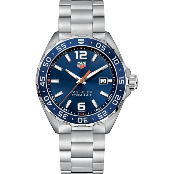 TAG Heuer WAZ1010.BA0842 Formula 1 Quartz 43 Stainless Steel / Blue / Bracelet
