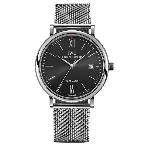 IWC IW356506 Portofino Automatic Stainless Steel / Black / Milanese