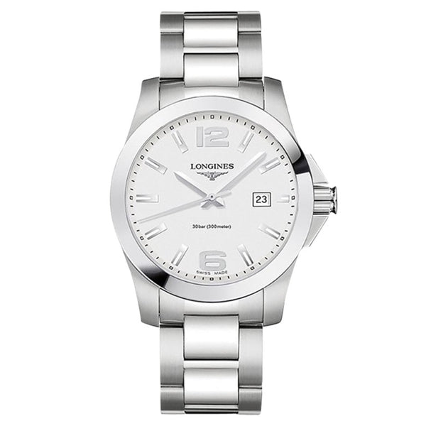 Longines L3.759.4.76.6 - Conquest Quartz - 41åÊmm - Sunray silver