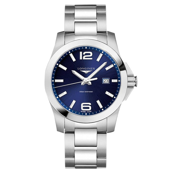 Longines L3.760.4.96.6 - Conquest Quartz - 43åÊmm - Sunray blue