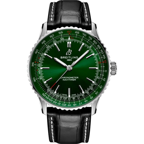 Breitling A17329371L1P1 Navitimer Automatic 41 Automatic Stainless Steel / Green