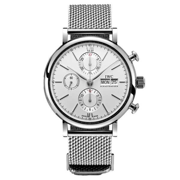 IWC IW391028 Portofino Chronograph Stainless Steel / Silver / Milanese