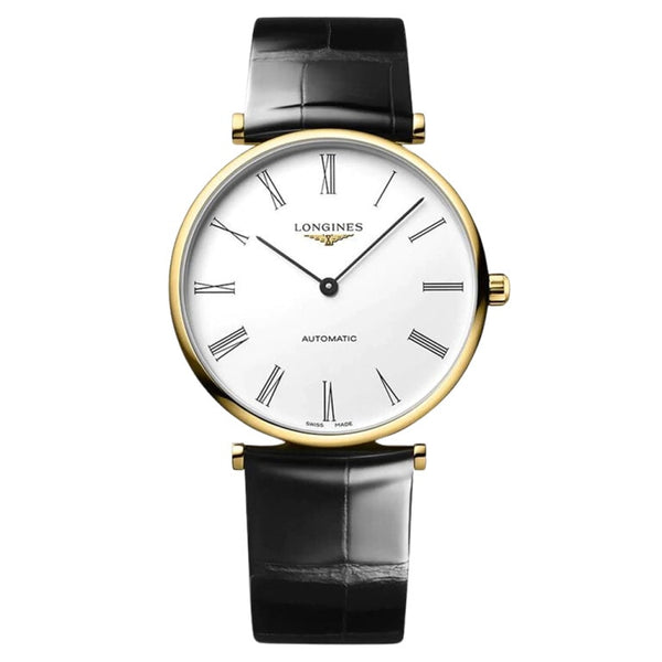 Longines L4.918.2.11.2 La Grande Classique Automatic 38 PVD Gold / White - Roman