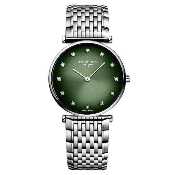 Longines L4.512.4.92.6 La Grande Classique Quartz 29 Stainless Steel / Green / Bracelet